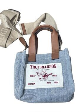 Women’s tote bag, purse - True religion mini denim tote